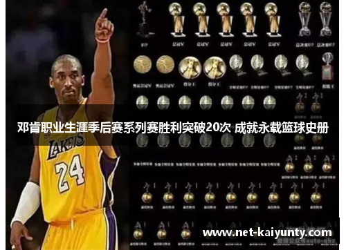 邓肯职业生涯季后赛系列赛胜利突破20次 成就永载篮球史册