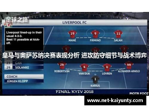 皇马与奥萨苏纳决赛表现分析 进攻防守细节与战术博弈