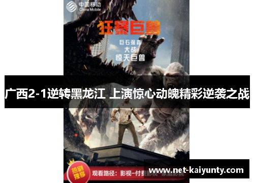 广西2-1逆转黑龙江 上演惊心动魄精彩逆袭之战 广西2-1逆转黑龙江 上演惊心动魄精彩逆袭之战