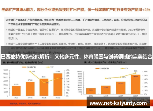 巴西独特优势技能解析：文化多元性、体育强国与创新领域的完美结合